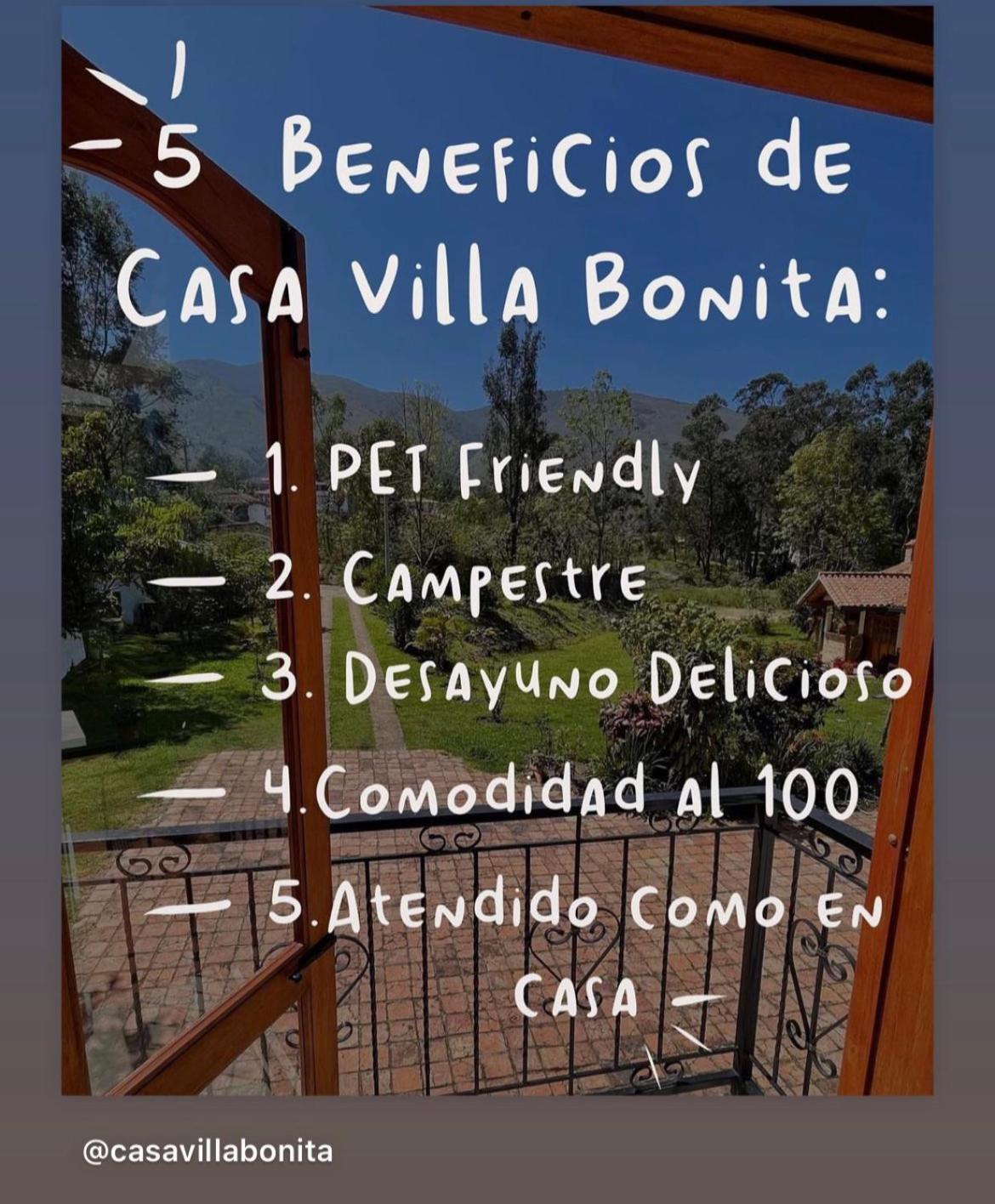 Casa De Campo Villa Bonita Hotel Villa de Leyva Exteriér fotografie